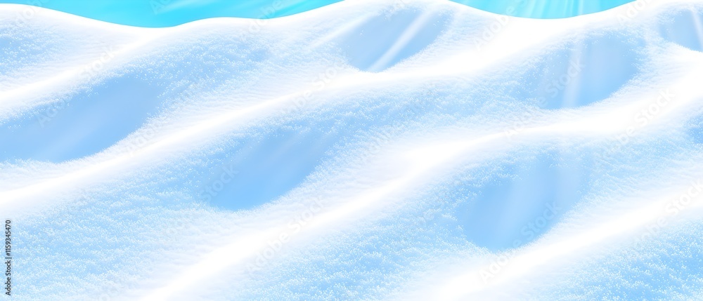 A snow covered hill with a blue sky in the background A snow covered hill with a blue sky in the background