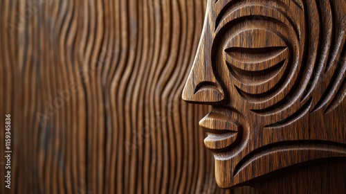 Wallpaper Mural A plain piece of wood carved and sanded into an intricate wooden sculpture Torontodigital.ca