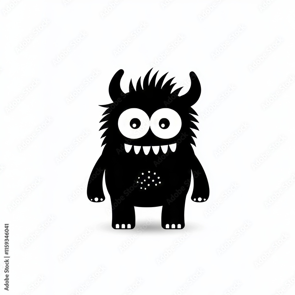 A cartoon creature with a terrified expression and movements, featuring large, dreadful eyes, resembling a creepy monster. A cartoon creature with a terrified expression and movements, featuring large, dreadful eyes, resembling a creepy monster.
