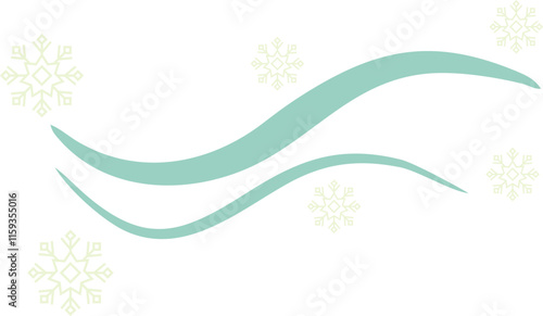 Winter Wind Blowing Snowflake