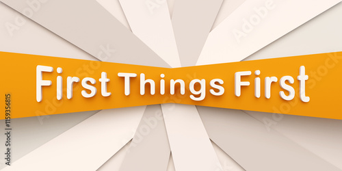 Φωτογραφία First things first