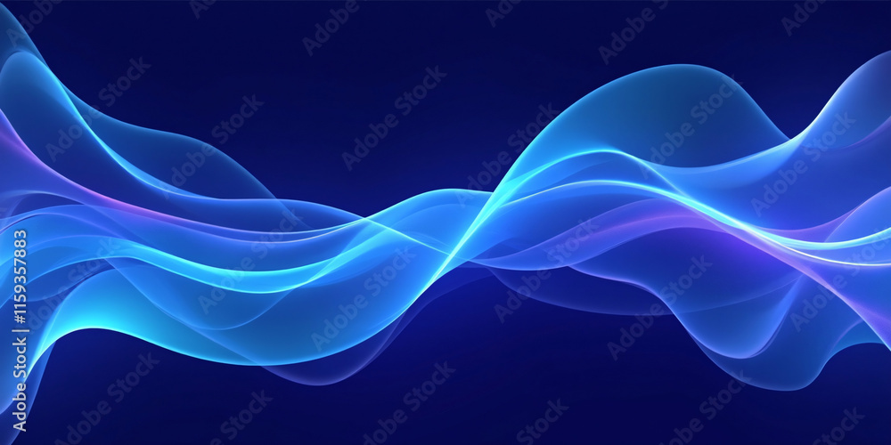 Blue Wave Abstract Background Blue Wave Abstract Background