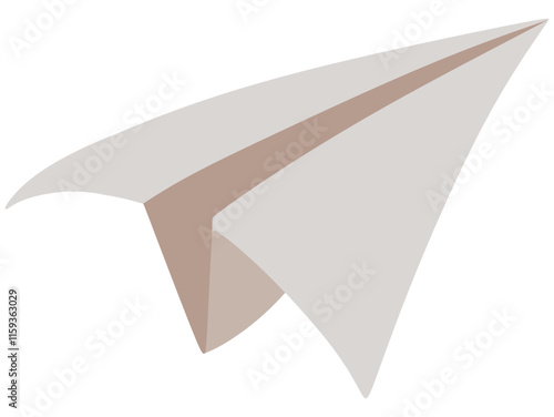 paper plane isolated on white