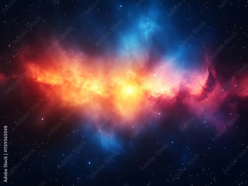 Fototapeta premium Celestial Nebula Cosmic Dust And Starscape