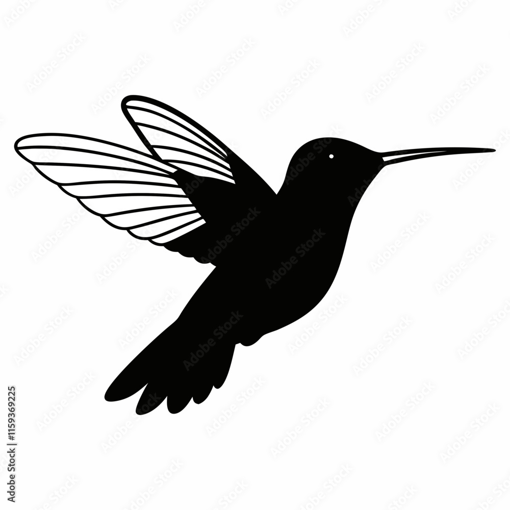 Obraz premium flying bird silhouette