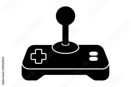 Joystick Icon Silhouette Vector Illustration