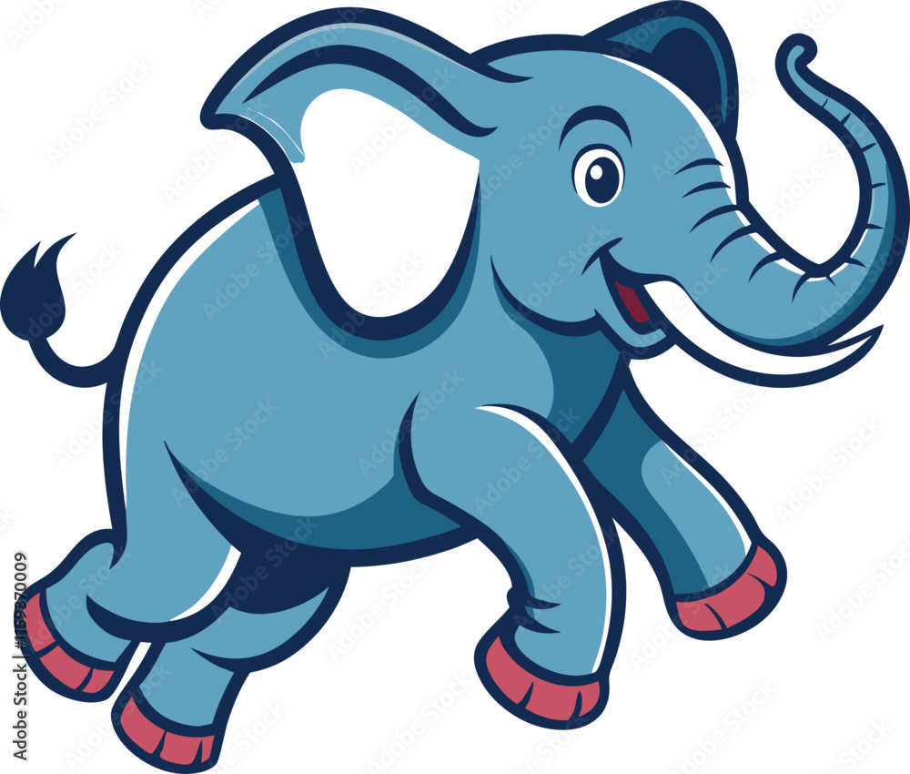 Fototapeta premium elephant cartoon illustration