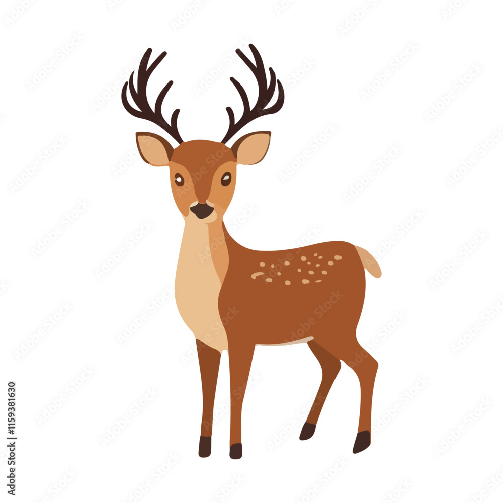 Graceful Deer Graphic for Kids’ Books and Creative Wildlife Art Graceful Deer Graphic for Kids’ Books and Creative Wildlife Art