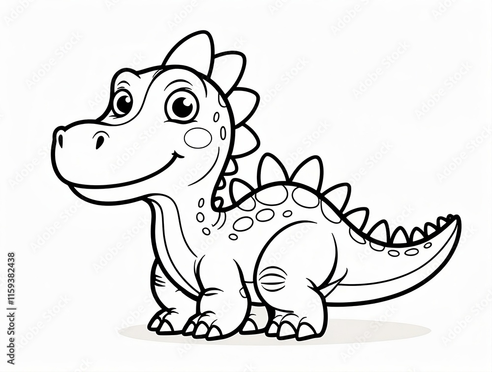 Fototapeta premium dinosaur illustration, Generated AI