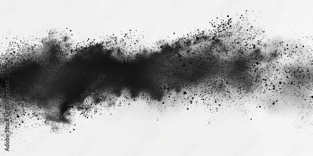 Fototapeta premium A digital artwork featuring a grunge monochrome pattern with abstract textures.