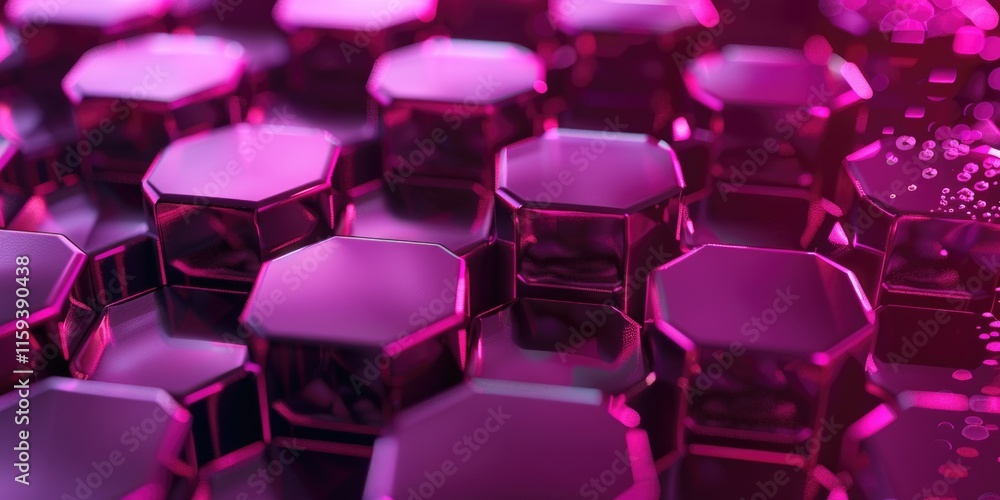 A close-up of a cluster of shiny pink crystals with diamond cuts, creating a visually appealing and refractive light effect. A close-up of a cluster of shiny pink crystals with diamond cuts, creating a visually appealing and refractive light effect.
