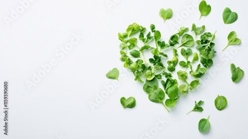 Vegetable heart on white background. Heart shape in fresh vegetable . Valentine in eco-friendly vegan style. Valentine's Day concept, copy space. I love vegetables