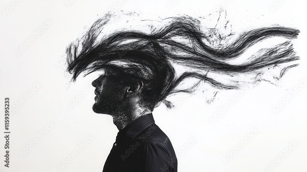 Fototapeta premium Abstract art captures creative expression in motion