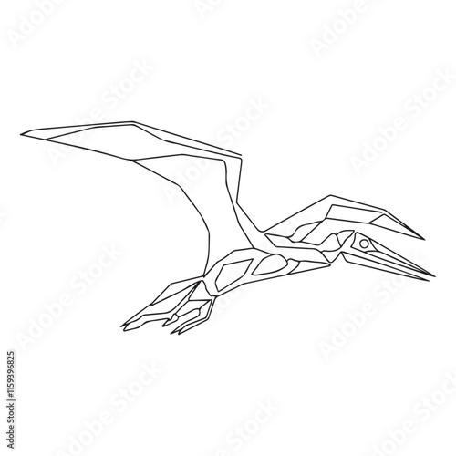 Coloring book for children, Pteranodon