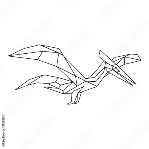 Coloring book for children, Pteranodon