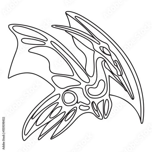 Coloring book for children, Pteranodon