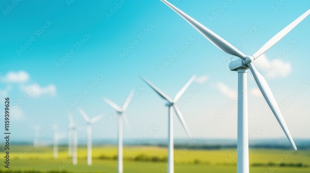 Harnessing wind energy turbines in a vast landscape renewable energy sunny day inspirational viewpoint Harnessing wind energy turbines in a vast landscape renewable energy sunny day inspirational viewpoint