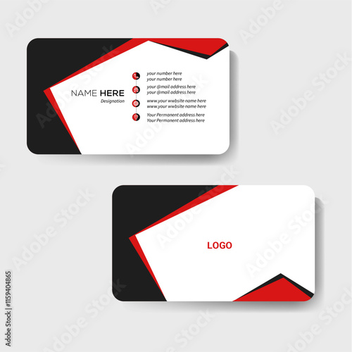 Luxury and modern business card template design, stylist business card template.