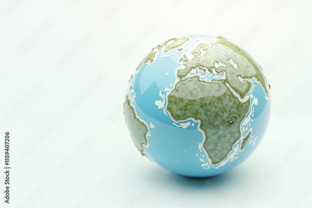 Simple design of planet Earth, empty space, ideal for Earth Day, copy space Simple design of planet Earth, empty space, ideal for Earth Day, copy space