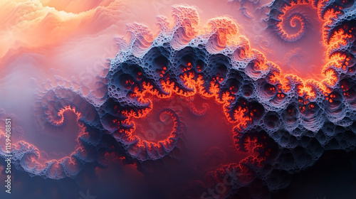Intricate fractal patterns with a cosmic, kaleidoscopic feel in vivid colors.


