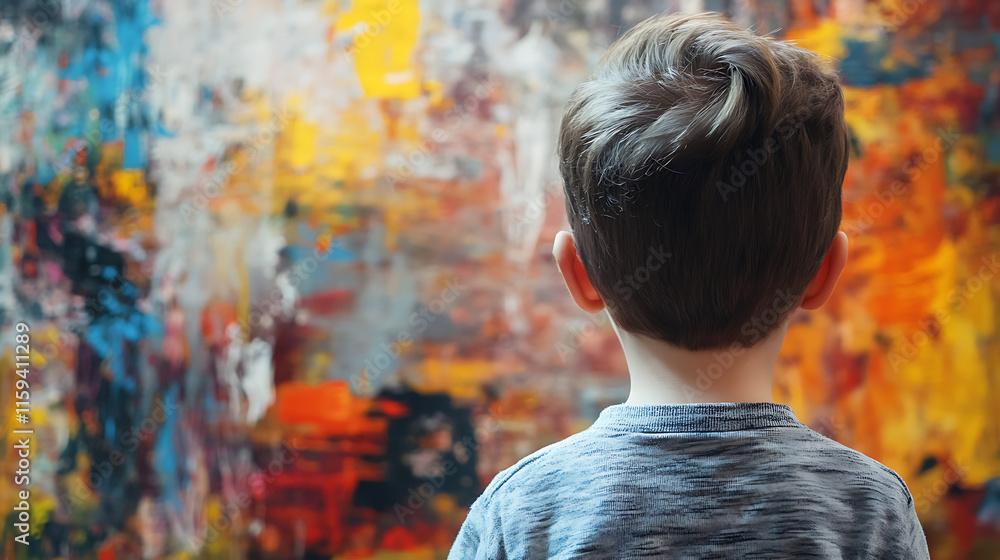 Obraz premium person in front of the wall