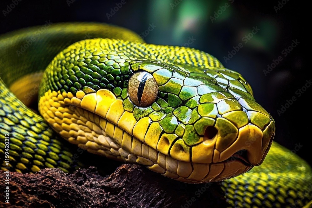 Stunning Close-Up of a Green Anaconda Stunning Close-Up of a Green Anaconda