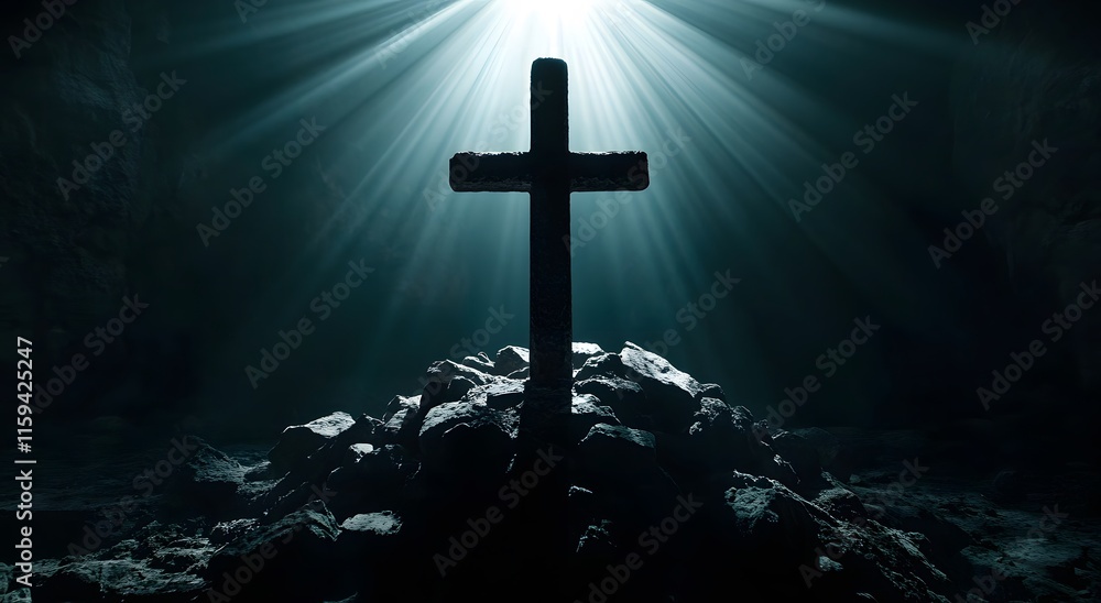 Naklejka premium good friday good friday cultural background Good Friday and Holy Week Flyer Design with Text