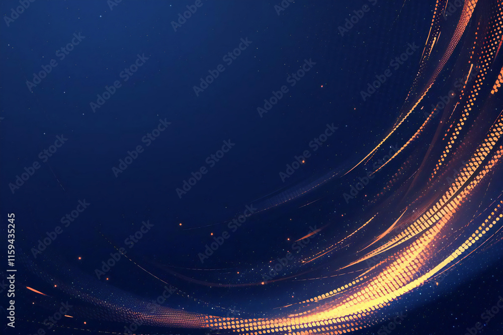 Obraz premium 宙を舞う光の粒子