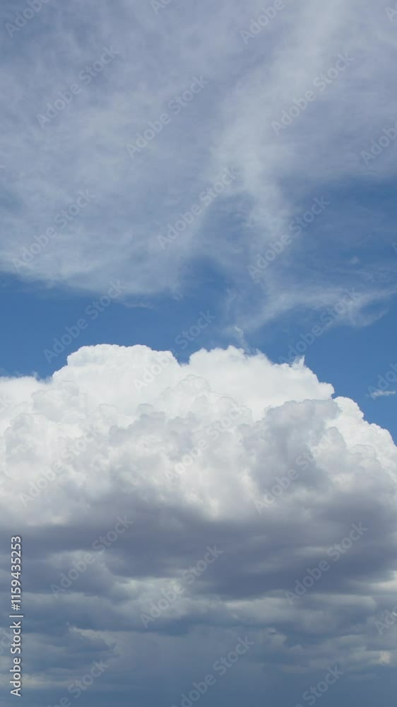 Cumulus Cloud Background Vertical Video Cumulus Cloud Background Vertical Video
