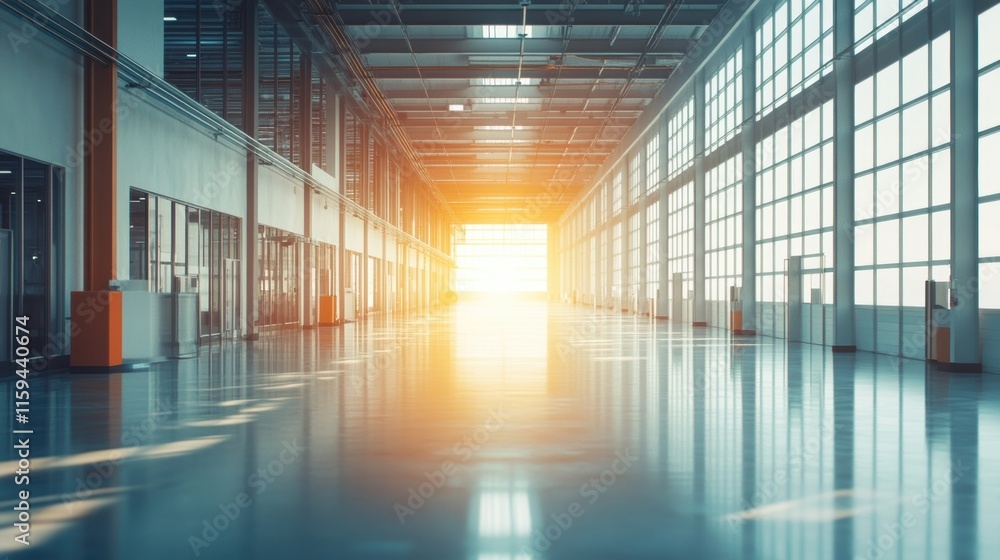 A vibrant view of a factory floor coated in natural light showcasing a clean environment that supports local manufacturing. A vibrant view of a factory floor coated in natural light showcasing a clean environment that supports local manufacturing.