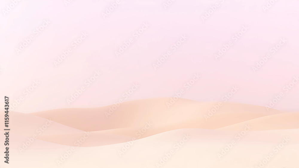 Fototapeta premium Pastel desert landscape