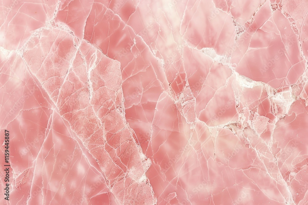Close-up of pink veined marble with a soft, velvety finish. Close-up of pink veined marble with a soft, velvety finish.