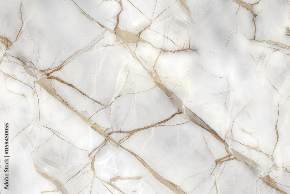 Fototapeta premium Seamless texture of white Carrara marble with veining.