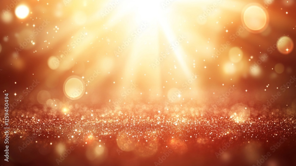Golden Glitter Background With Sparkling Lights Golden Glitter Background With Sparkling Lights