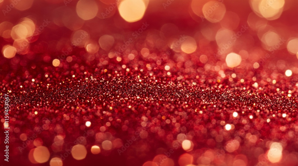 Red Glitter Background With Sparkling Lights Red Glitter Background With Sparkling Lights