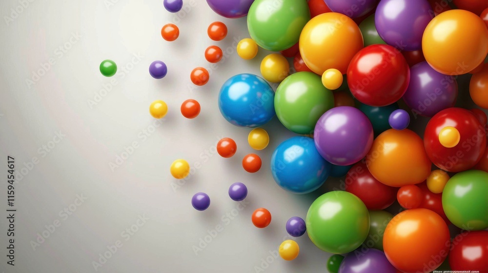 Experience joy with this bright and lively ball backdrop. Experience joy with this bright and lively ball backdrop.