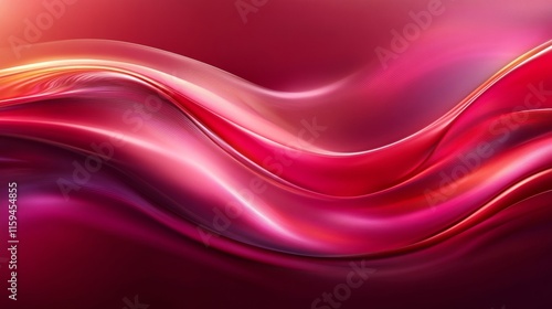Wallpaper Mural Abstract Red and Pink Wave Design Torontodigital.ca