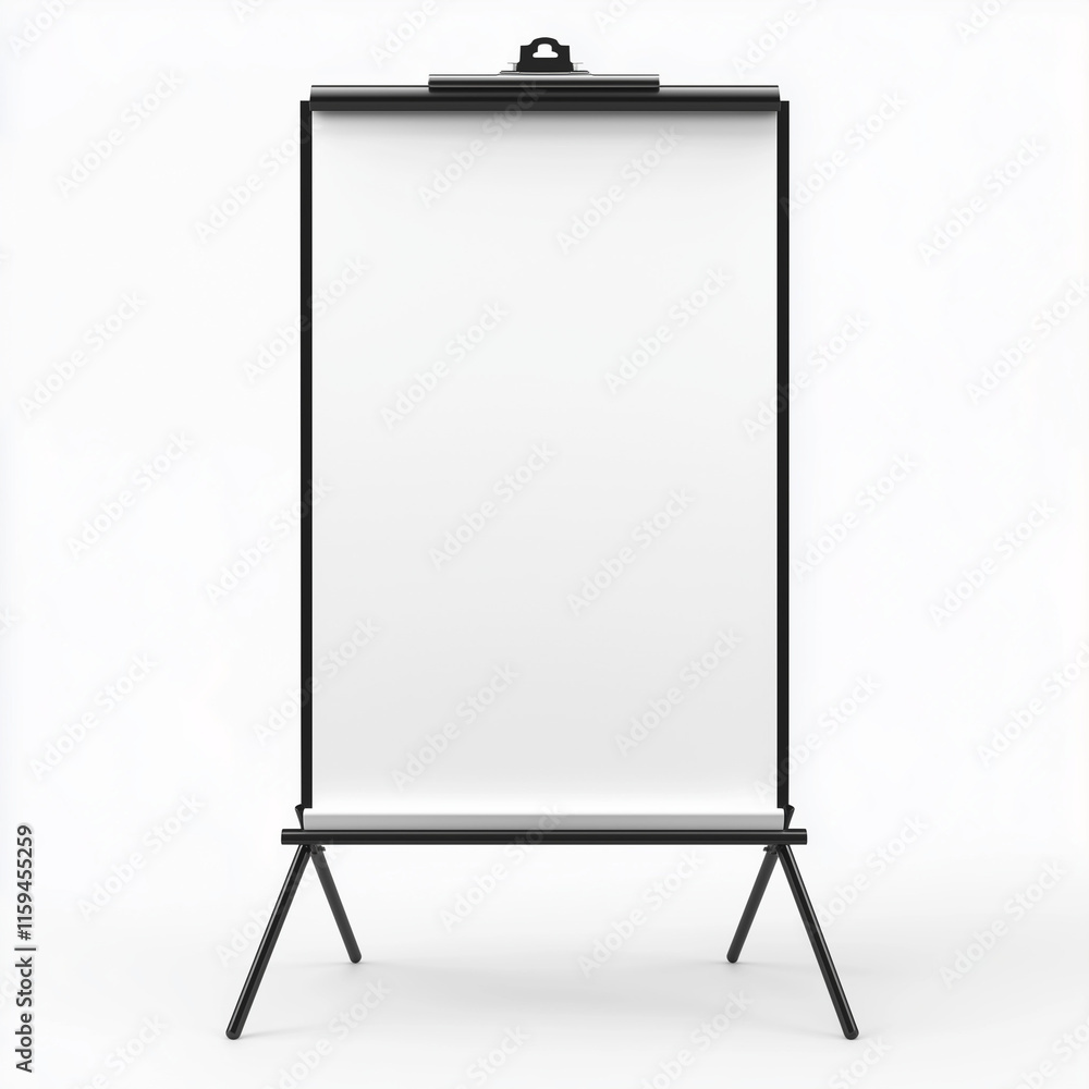 Flip chart mockup on white background Flip chart mockup on white background