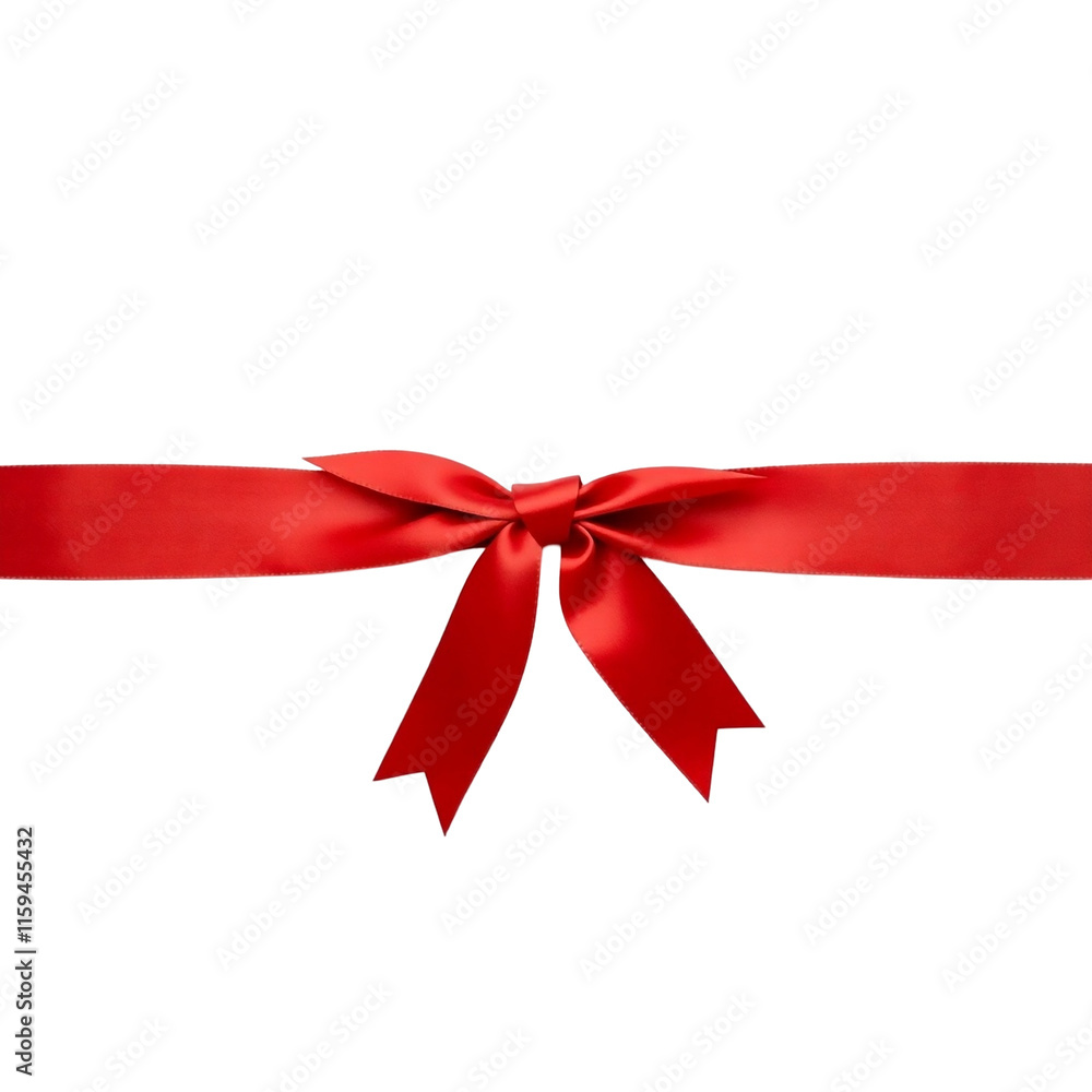Red ribbon with bow PNG Red ribbon with bow PNG