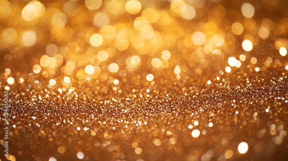 Golden Glitter Background With Sparkling Lights Golden Glitter Background With Sparkling Lights