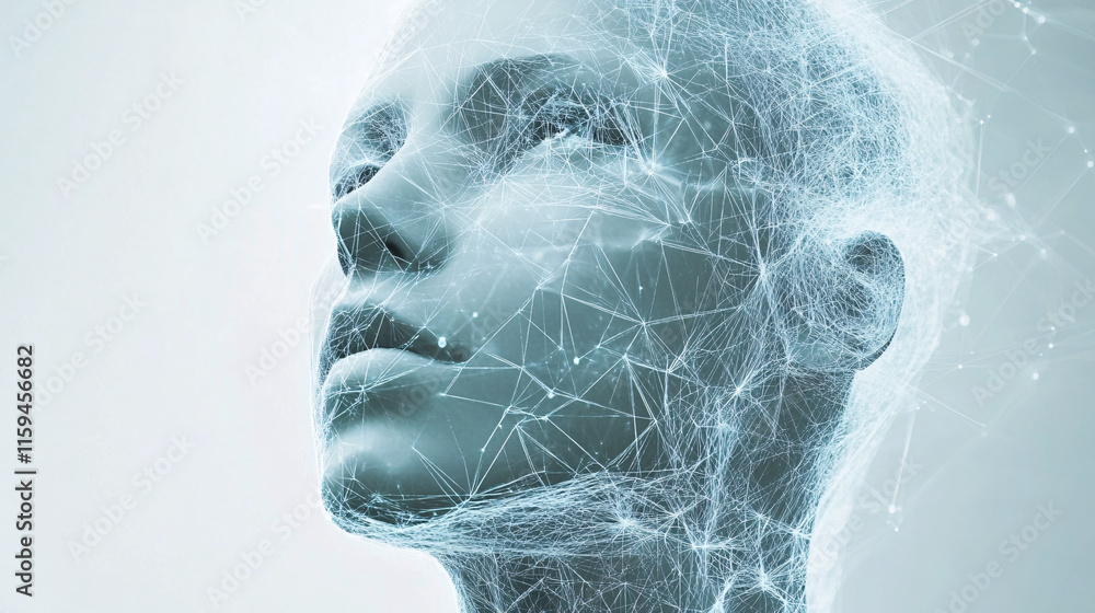 A futuristic depiction of a humanoid figure, emphasizing a digital network of connections, symbolizing artificial intelligence and technology. A futuristic depiction of a humanoid figure, emphasizing a digital network of connections, symbolizing artificial intelligence and technology.