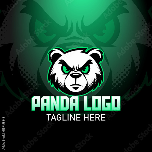 minimalistic panda logo