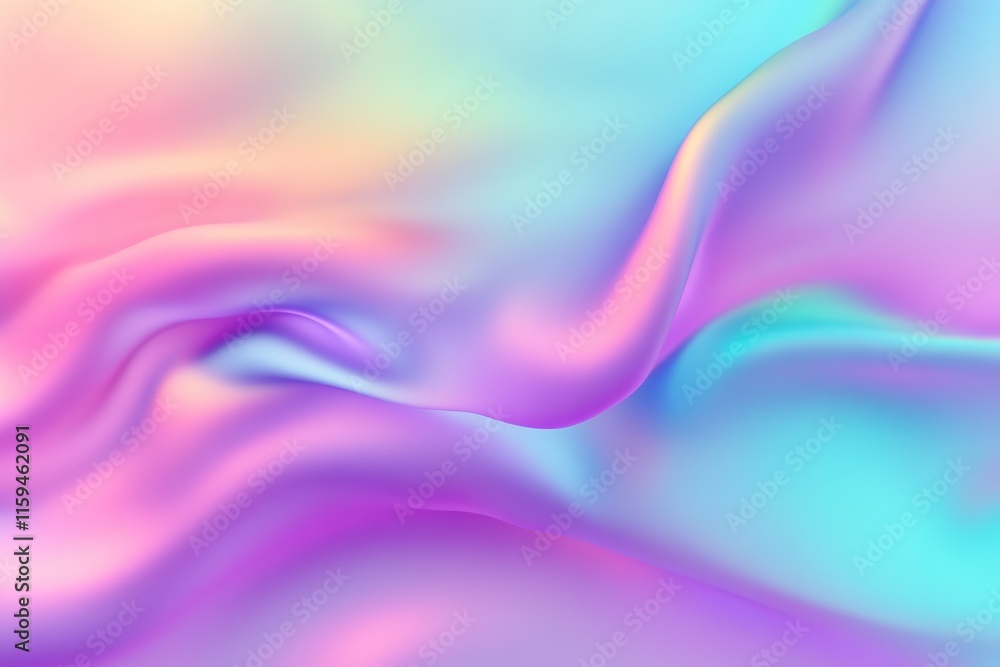 Soft pastel waves blend beautifully, creating serene and dreamy Soft pastel waves blend beautifully, creating serene and dreamy