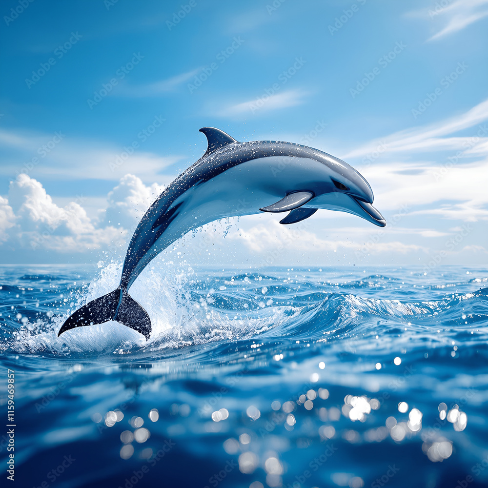 Fototapeta premium dolphin in the water