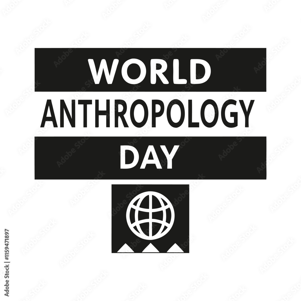 World anthropology day Background Template design for Poster or Banner World anthropology day Background Template design for Poster or Banner