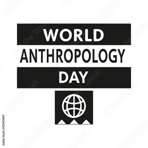World anthropology day Background Template design for Poster or Banner