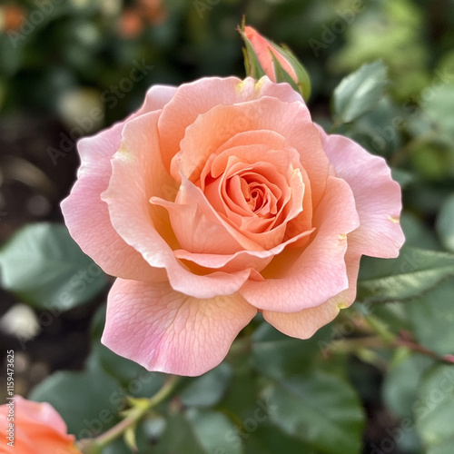 Wallpaper Mural pink rose in garden Torontodigital.ca