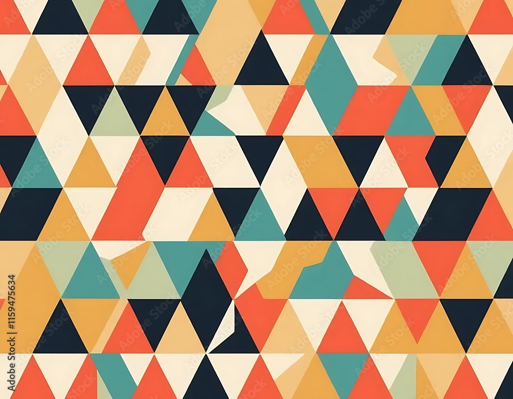 Abstract Geometric Triangle Pattern Design Abstract Geometric Triangle Pattern Design