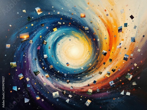 Sky Cloud Pics AI Art and Vibrant Abstract Graphic Resources