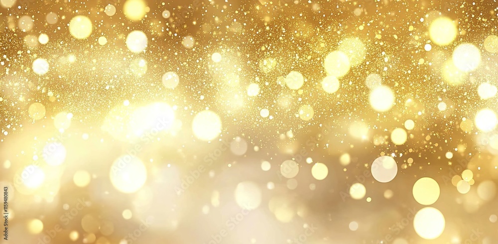 A golden background with glitter and bokeh lights, creating an elegant atmosphere for festive or award-winning themes. A golden background with glitter and bokeh lights, creating an elegant atmosphere for festive or award-winning themes.